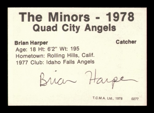 Brian harper signed 1978 - harper,